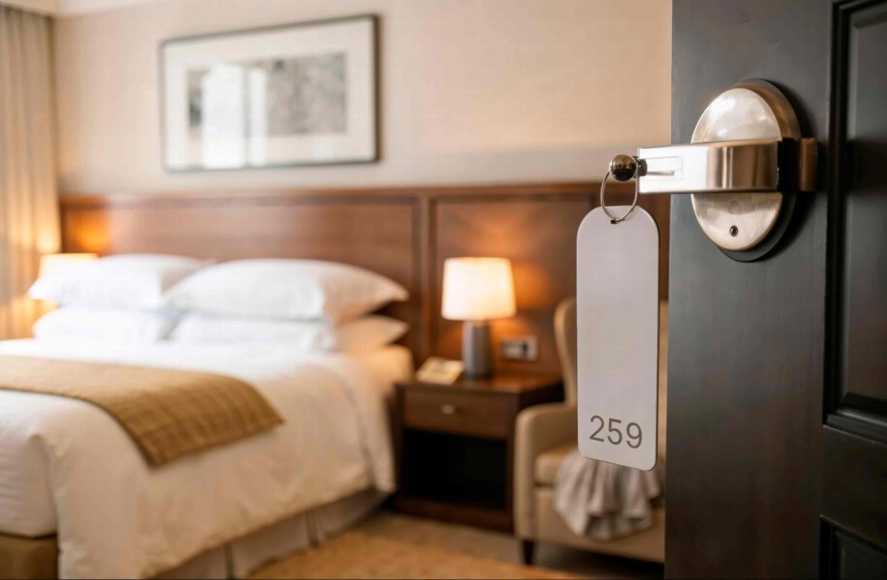 Vídeo para hoteles y alojamientos: detalle de habitación y bienvenida al huésped para marketing hotelero.