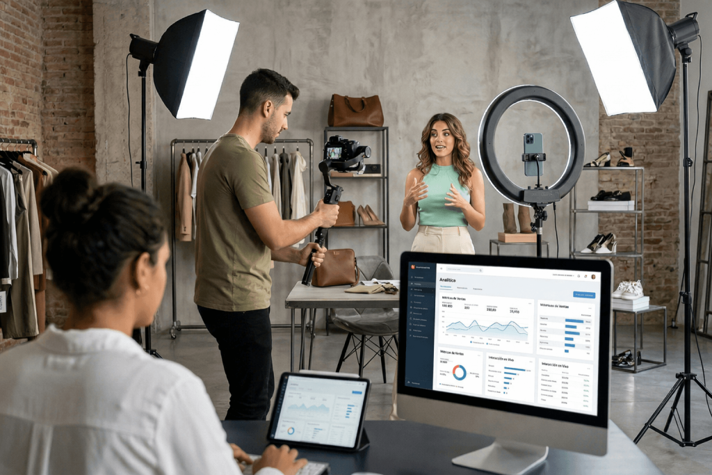 grabación en estudio de moda